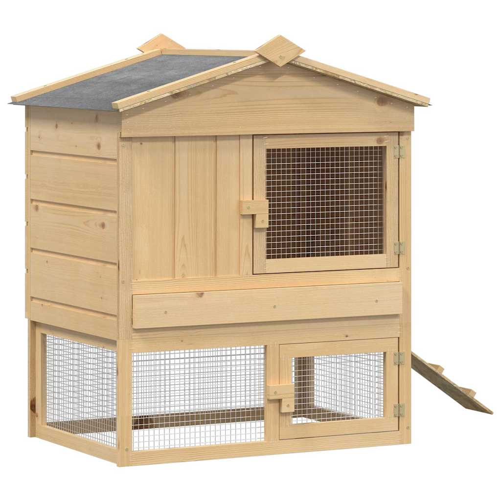Coadă de găini Maro 75 x 59 x 60 cm Lemn masiv de pin GartenMobel Dekor