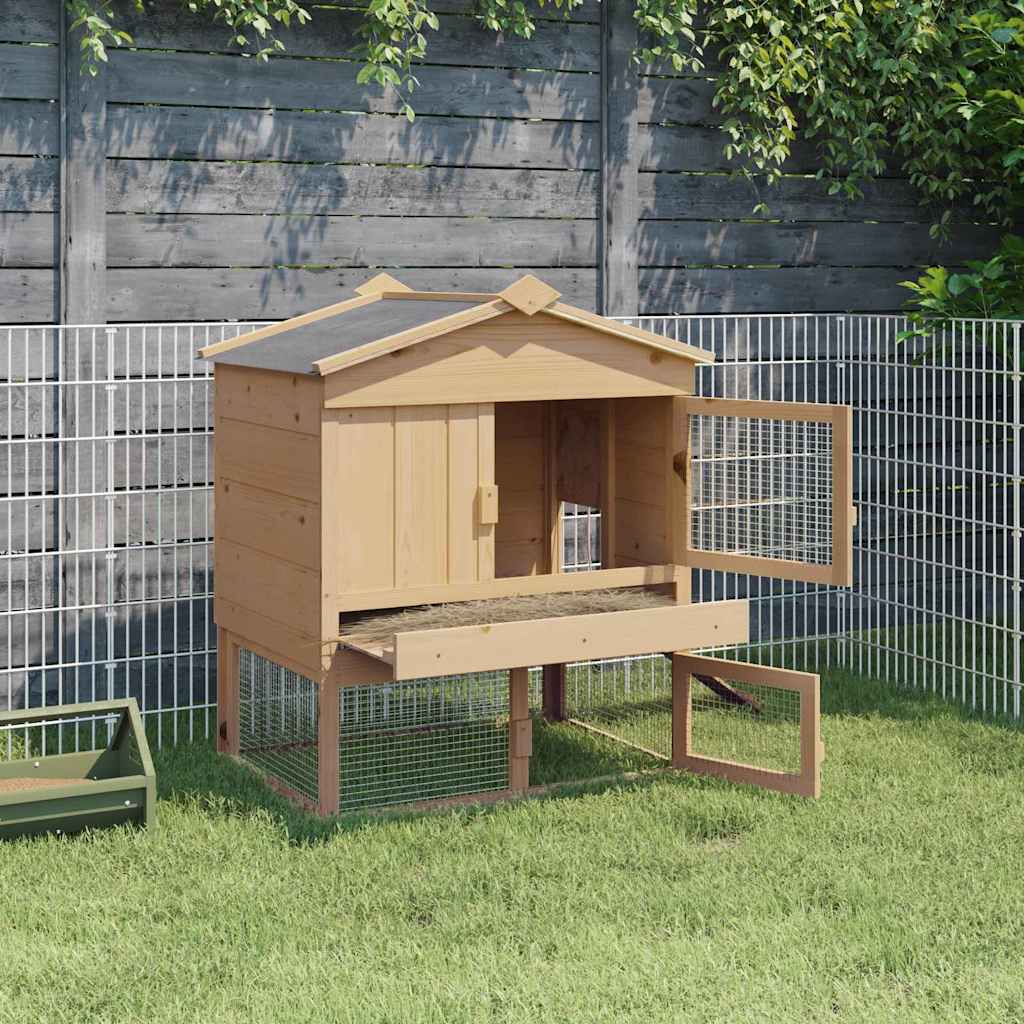 Coadă de găini Maro 75 x 59 x 60 cm Lemn masiv de pin GartenMobel Dekor