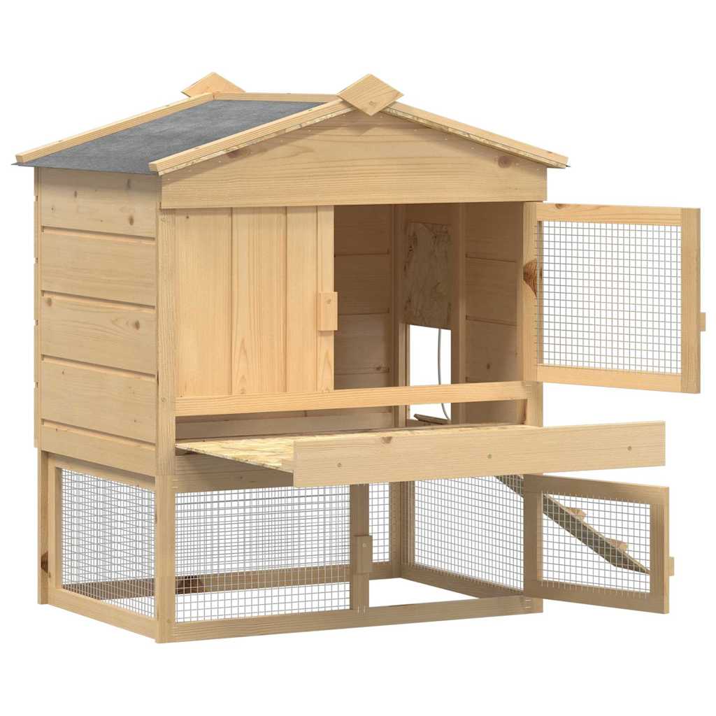 Coadă de găini Maro 75 x 59 x 60 cm Lemn masiv de pin GartenMobel Dekor