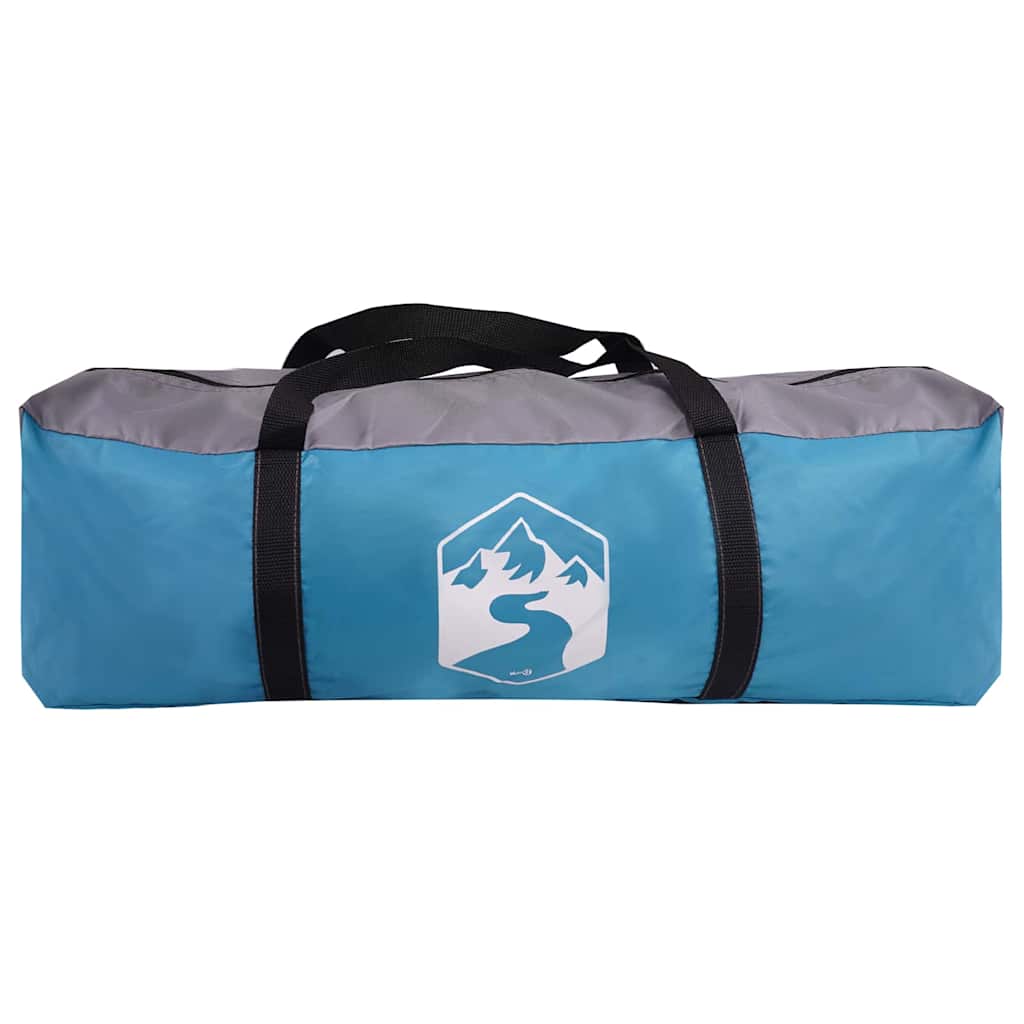 Cort cu acoperiș Altele cu aerisire de aer Albastru și Negru 383 x 338 x 217 cm GartenMobel Dekor