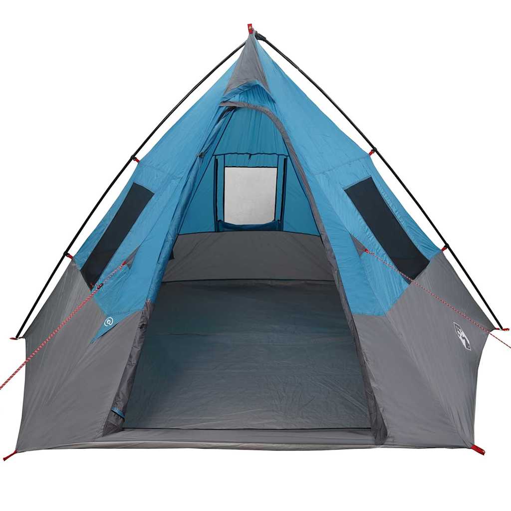 Cort cu acoperiș Altele cu aerisire de aer Albastru și Negru 383 x 338 x 217 cm GartenMobel Dekor