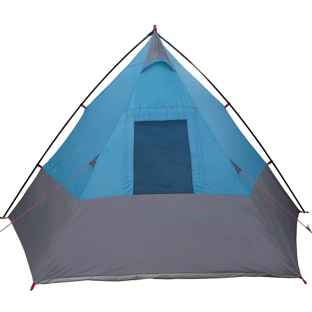 Cort cu acoperiș Altele cu aerisire de aer Albastru și Negru 383 x 338 x 217 cm GartenMobel Dekor