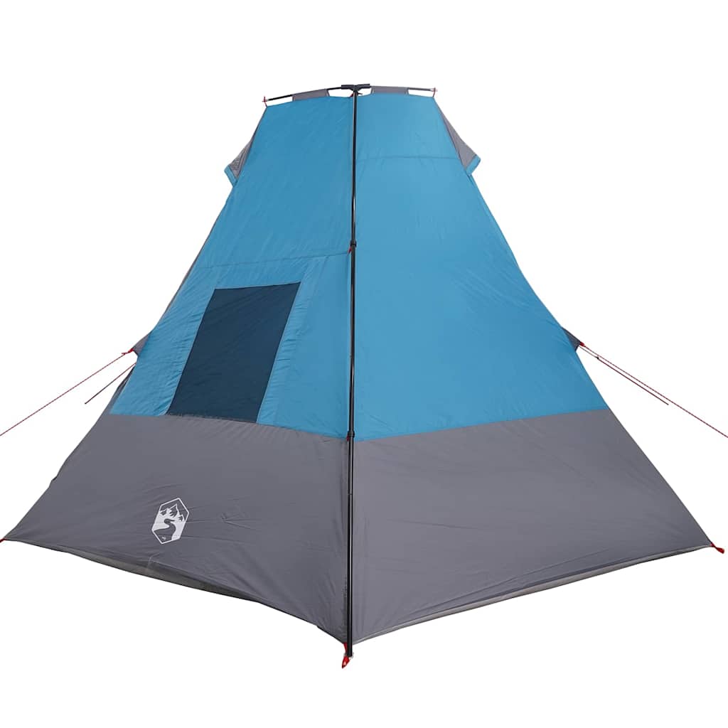 Cort cu acoperiș Altele cu aerisire de aer Albastru și Negru 383 x 338 x 217 cm GartenMobel Dekor