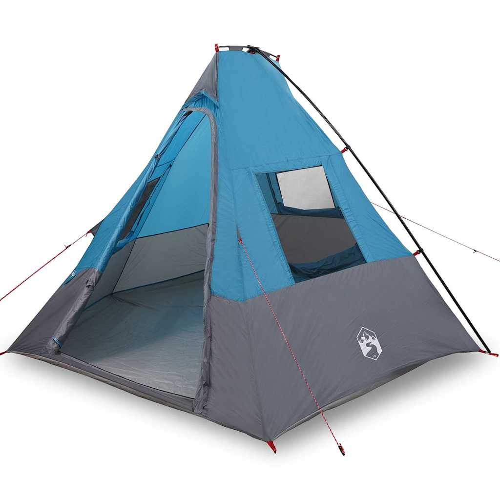 Cort cu acoperiș Altele cu aerisire de aer Albastru și Negru 383 x 338 x 217 cm GartenMobel Dekor