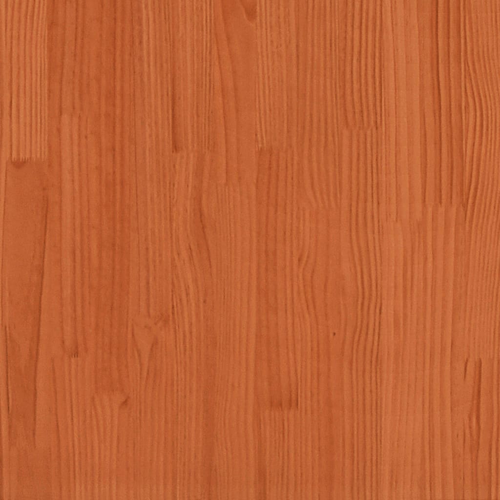 Cadru pat supraetajat cu birou, maro, 90x190 cm, lemn masiv pin GartenMobel Dekor