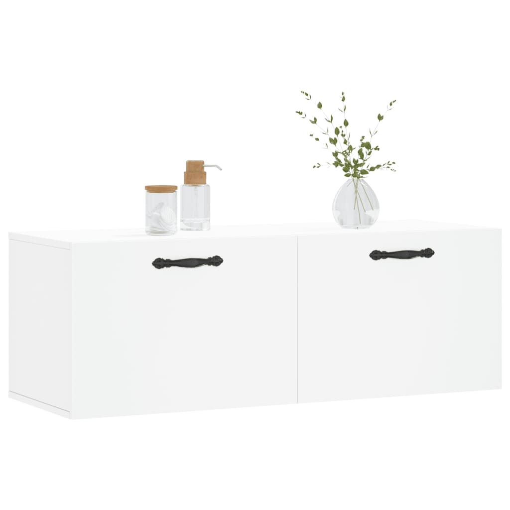 Dulap de perete, alb, 100x36,5x35 cm, lemn compozit GartenMobel Dekor