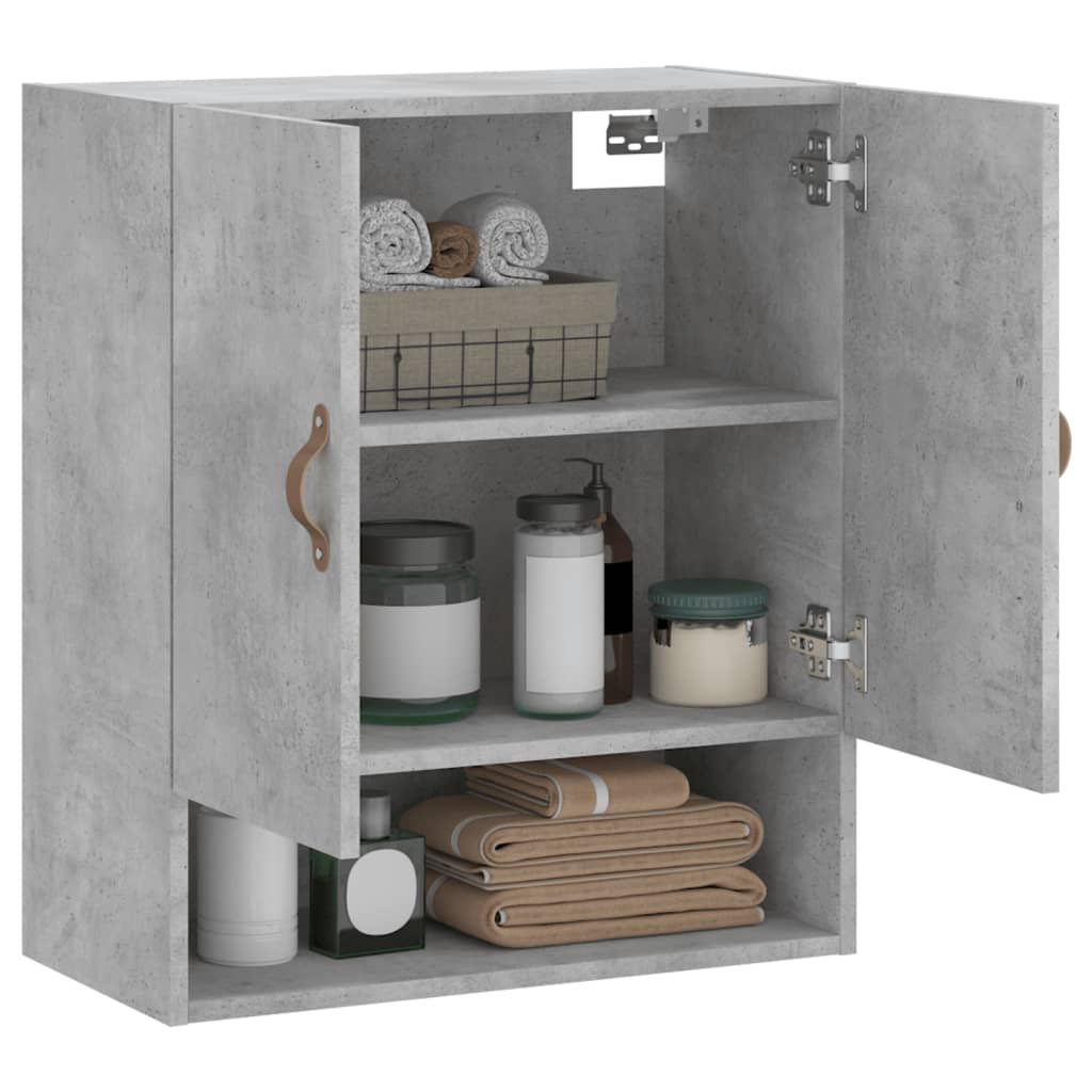 Dulap de perete, gri beton, 60x31x70 cm, lemn compozit GartenMobel Dekor