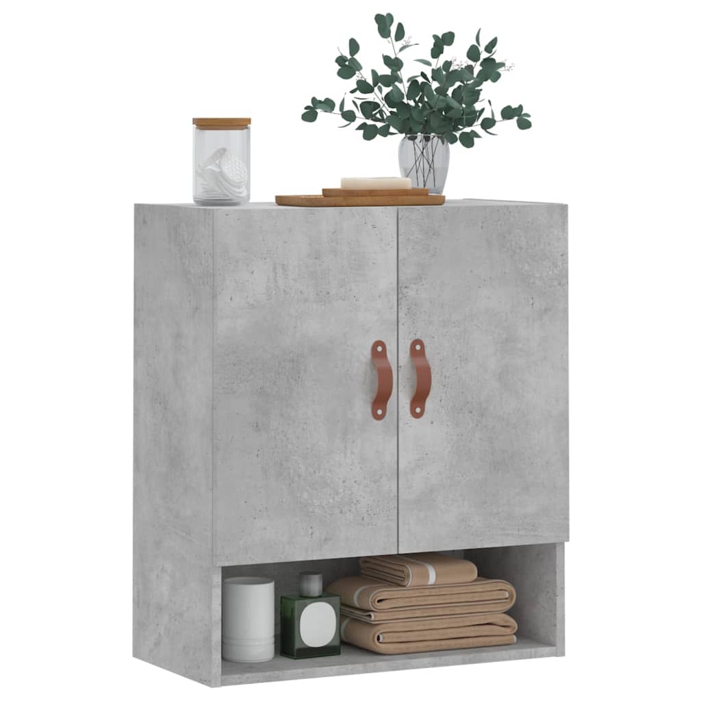 Dulap de perete, gri beton, 60x31x70 cm, lemn compozit GartenMobel Dekor