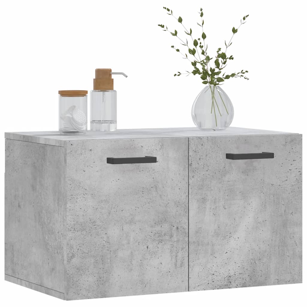 Dulap de perete, gri beton, 60x36,5x35 cm, lemn prelucrat GartenMobel Dekor