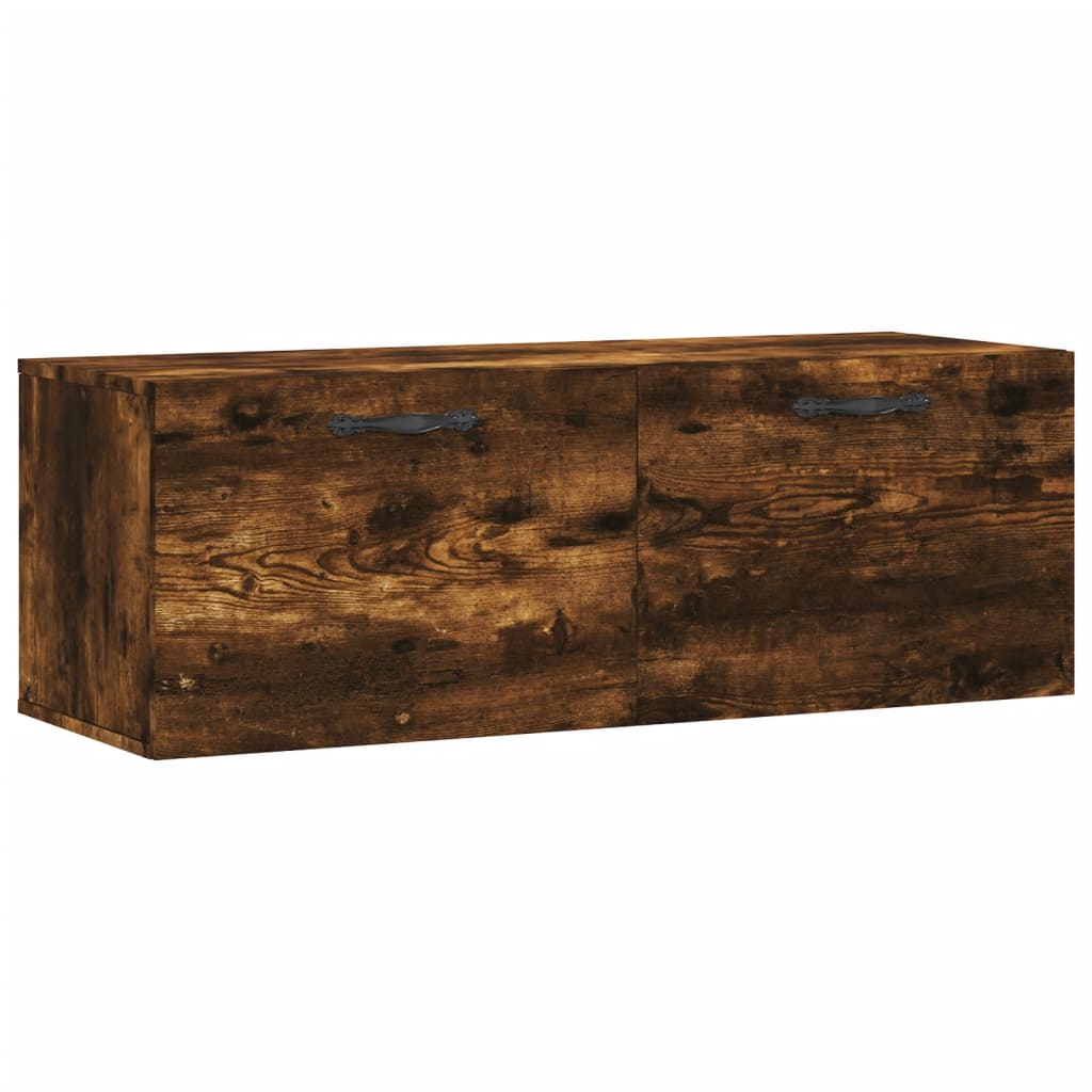 Dulap de perete, stejar fumuriu, 100x36,5x35 cm, lemn prelucrat GartenMobel Dekor