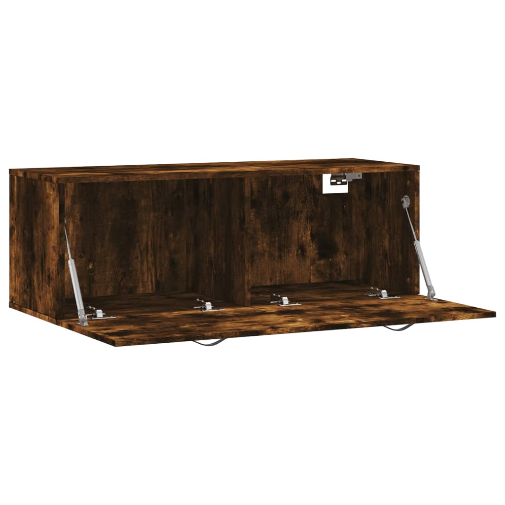 Dulap de perete, stejar fumuriu, 100x36,5x35 cm, lemn prelucrat GartenMobel Dekor
