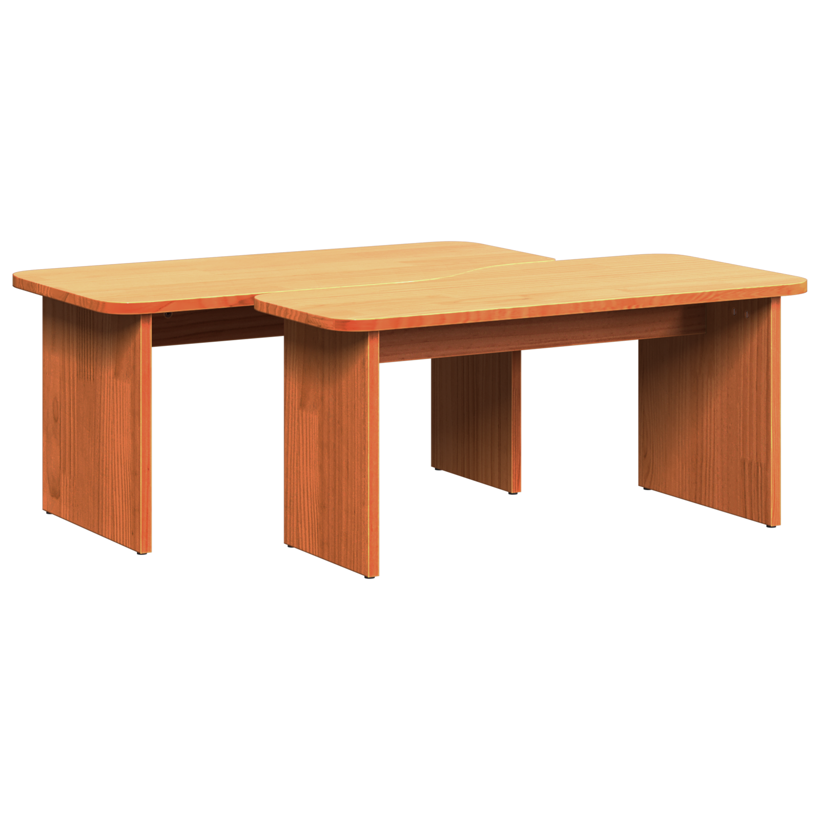 Masă de cafea 2 pcs Maro ceruit 100 x 69 x 35.5 cm GartenMobel Dekor