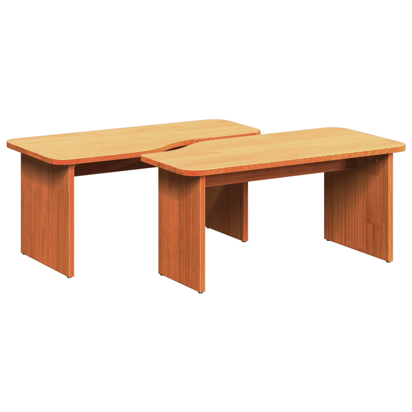 Masă de cafea 2 pcs Maro ceruit 100 x 69 x 35.5 cm GartenMobel Dekor