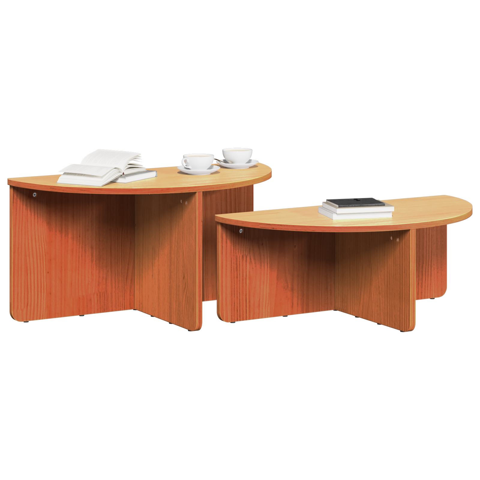 Masă de cafea 2 pcs Maro ceruit 79 x 39.5 x 40 cm GartenMobel Dekor