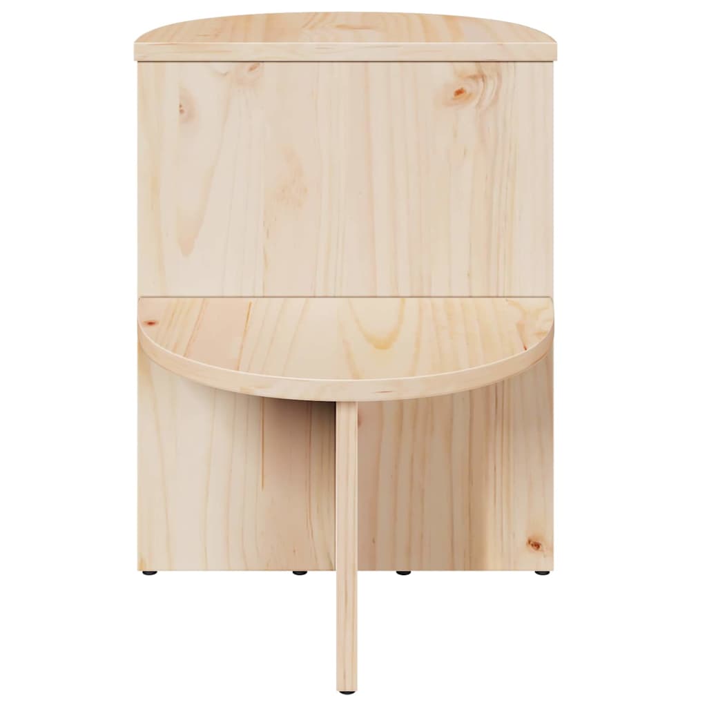 Masă laterală Natural 50 x 40 x 50 cm Lemn de brad solid GartenMobel Dekor