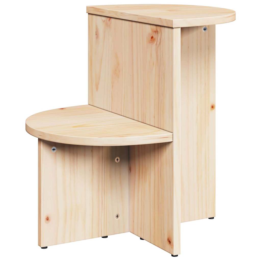 Masă laterală Natural 50 x 40 x 50 cm Lemn de brad solid GartenMobel Dekor