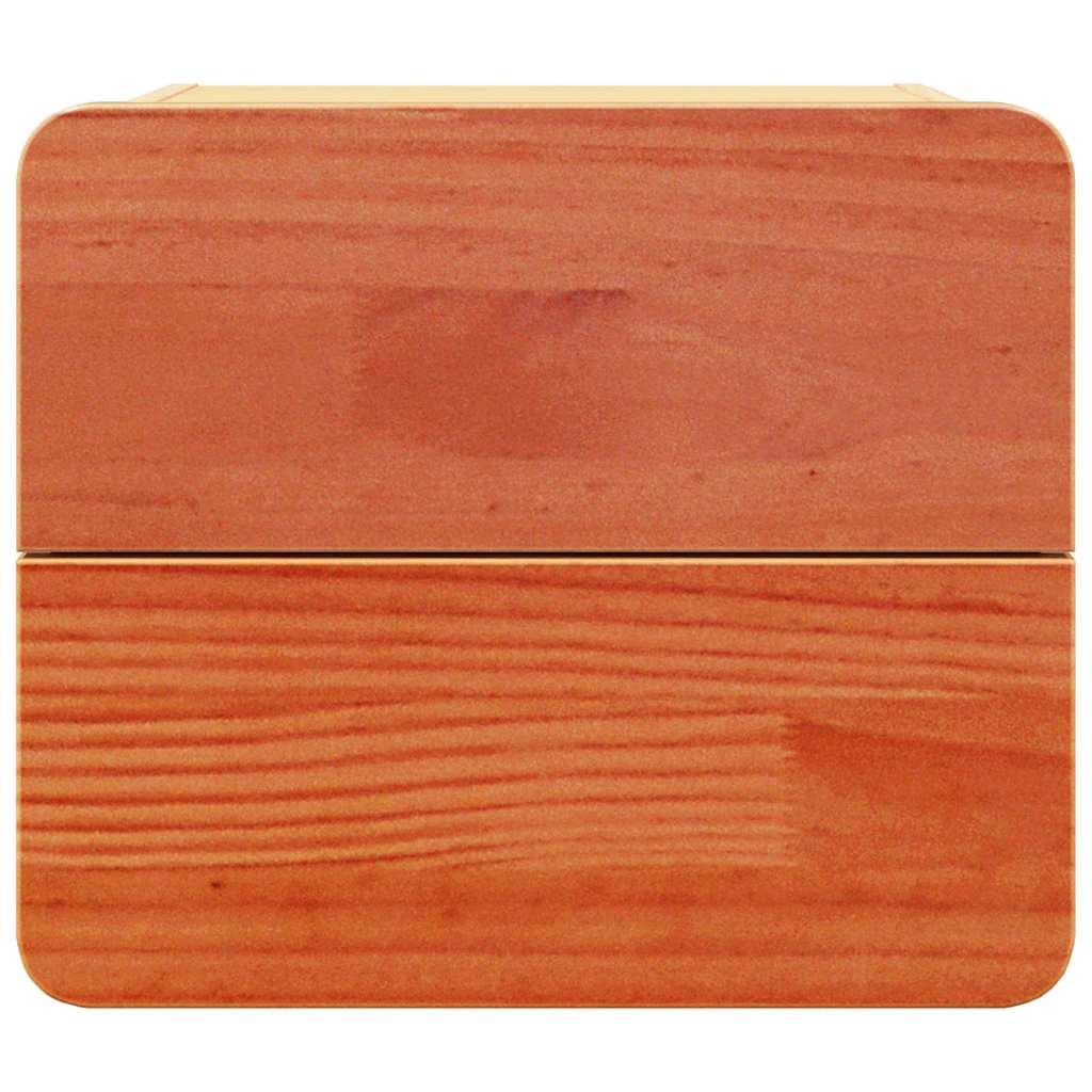 Noptieră cu sertar 2 pcs Maro 39 x 34 x 33 cm Lemn masiv de pin GartenMobel Dekor