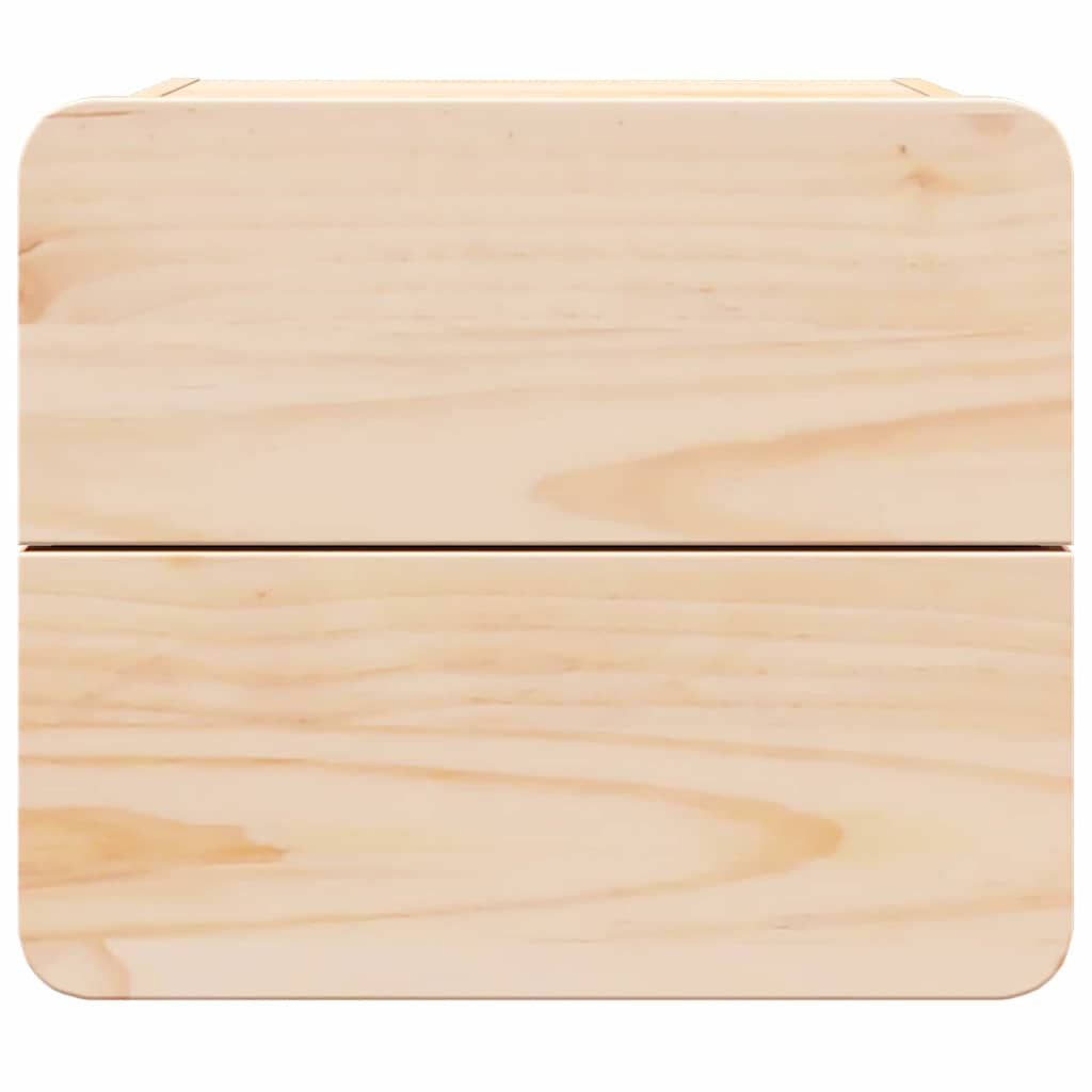 Noptieră cu sertar 2 pcs Maro 39 x 34 x 33 cm Lemn masiv de pin GartenMobel Dekor