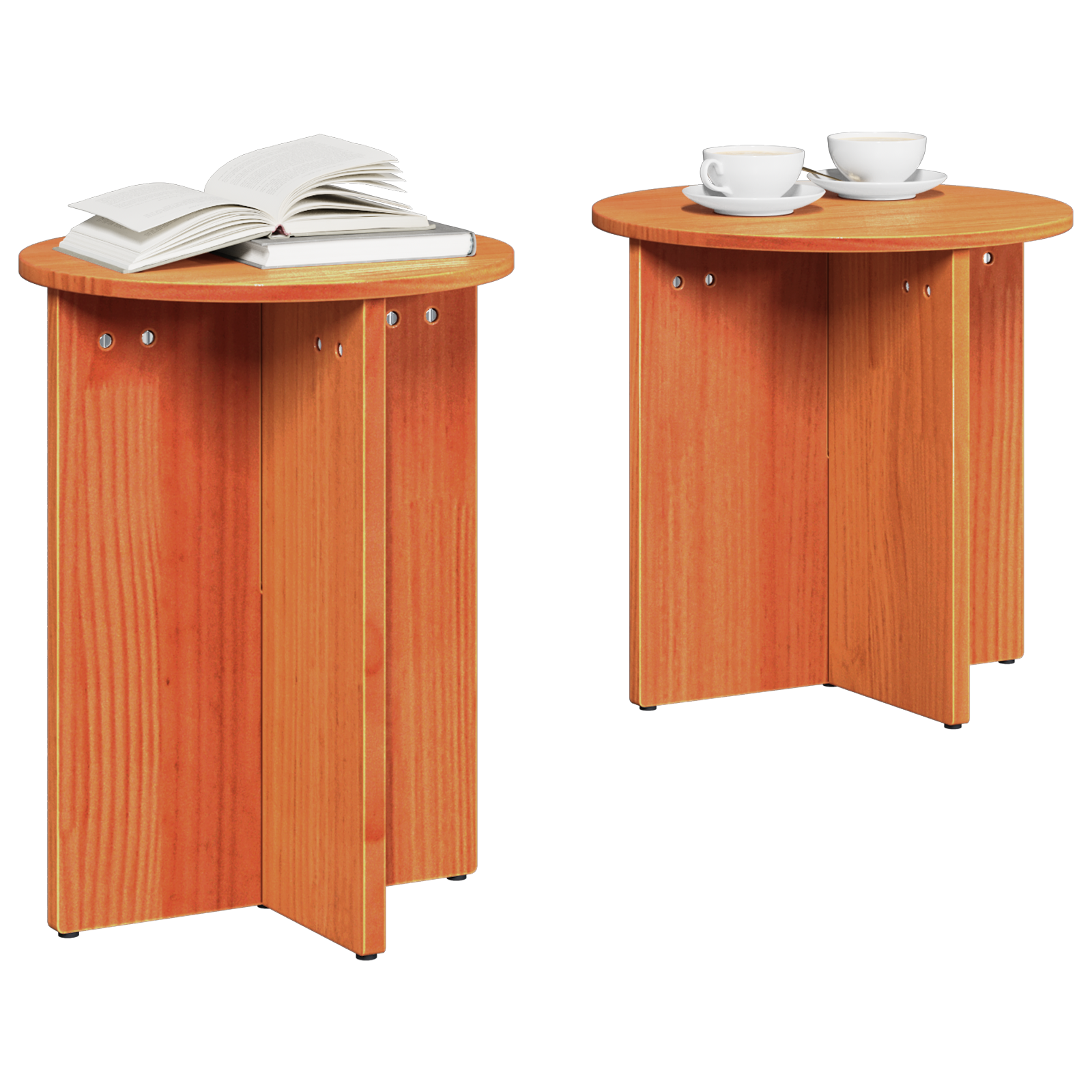 Set de măsuțe de cafea 2 pcs Maro 41.5 x 41.5 x 41 cm GartenMobel Dekor