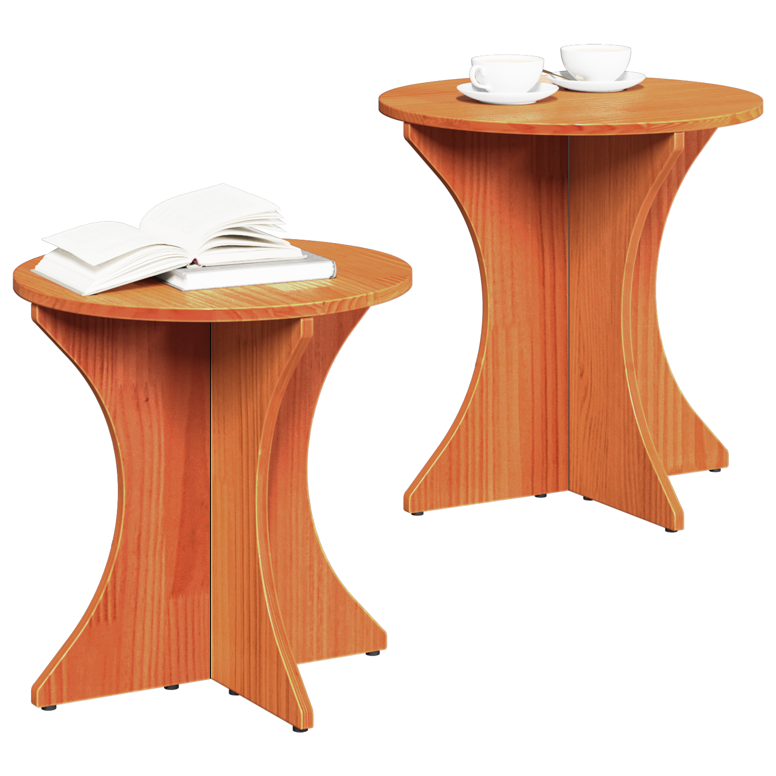 Set de măsuțe de cafea 2 pcs Maro 46 x 46 x 47 cm GartenMobel Dekor