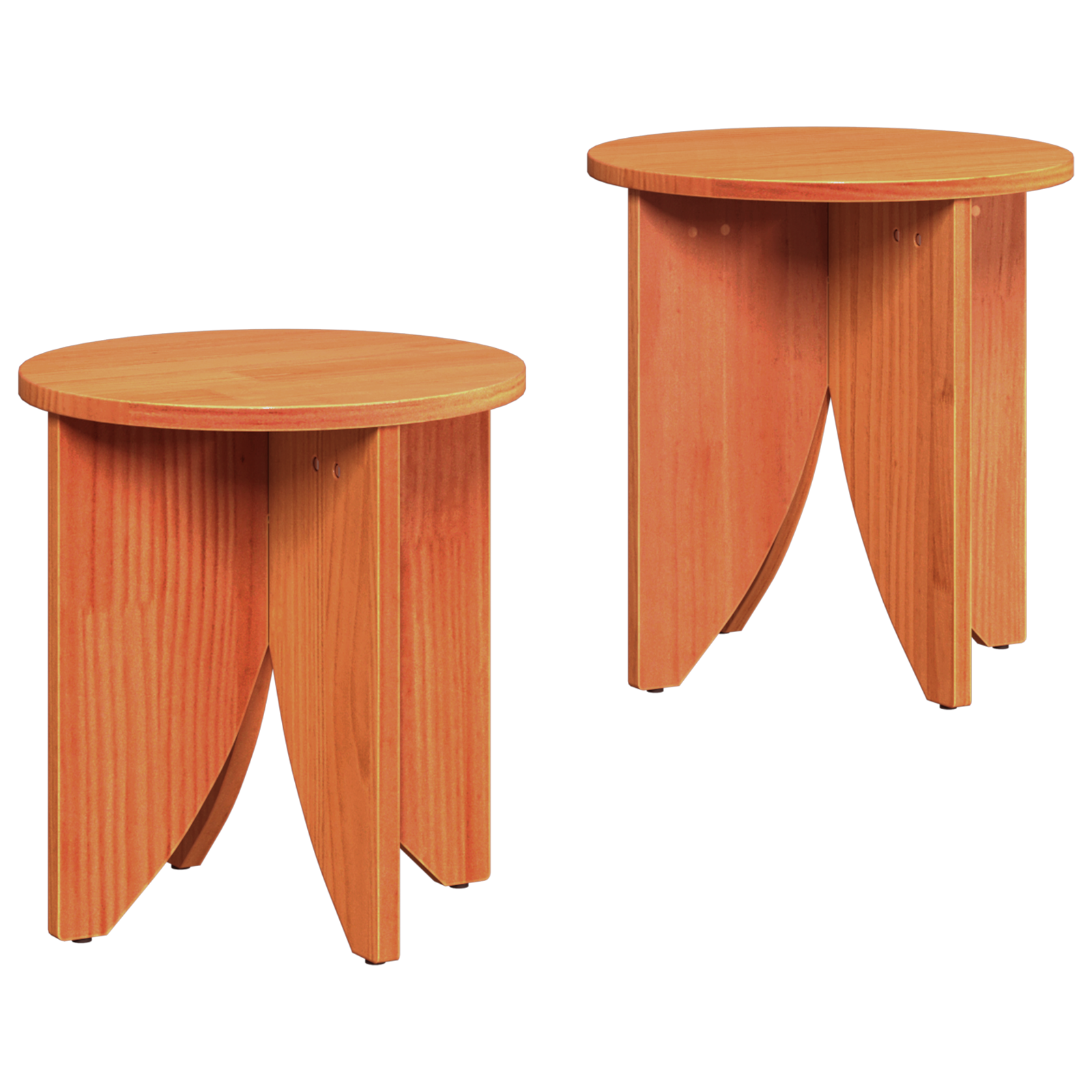 Set de măsuțe de cafea 2 pcs Maro ceruit 41.5 x 41.5 x 44 cm GartenMobel Dekor