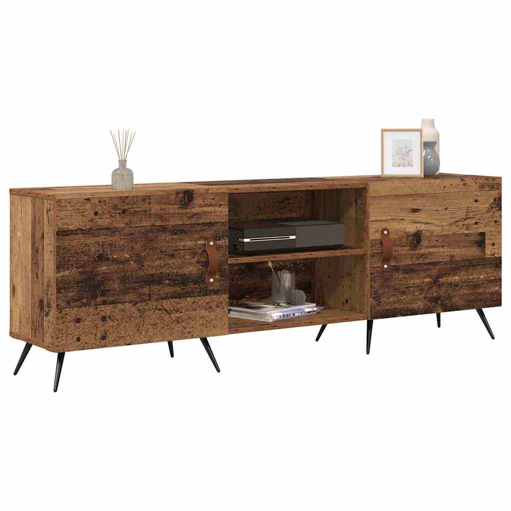 Cabinet TV cu raft Lemn vechi 150 x 30 x 50 cm Lemn compozit GartenMobel Dekor