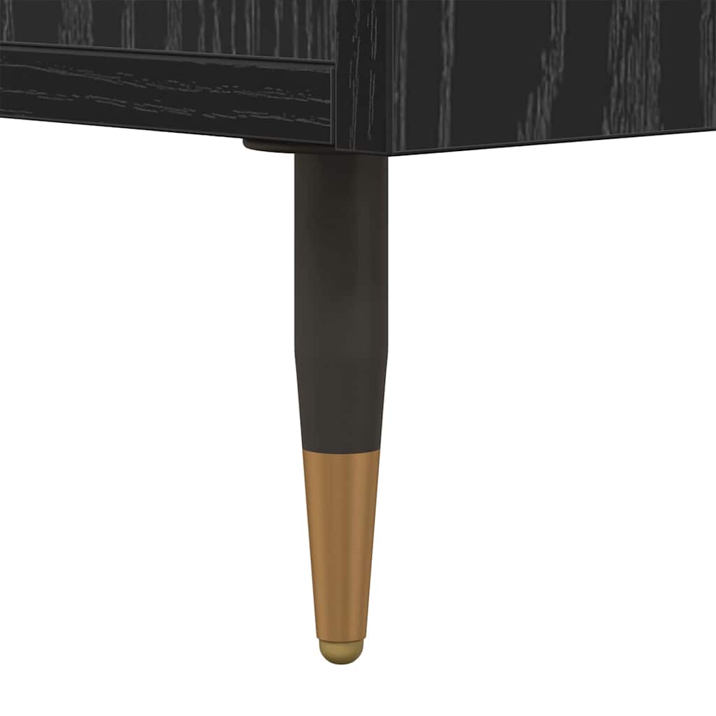 Cabinet TV cu raft Stejar negru 150 x 30 x 50 cm Lemn compozit GartenMobel Dekor