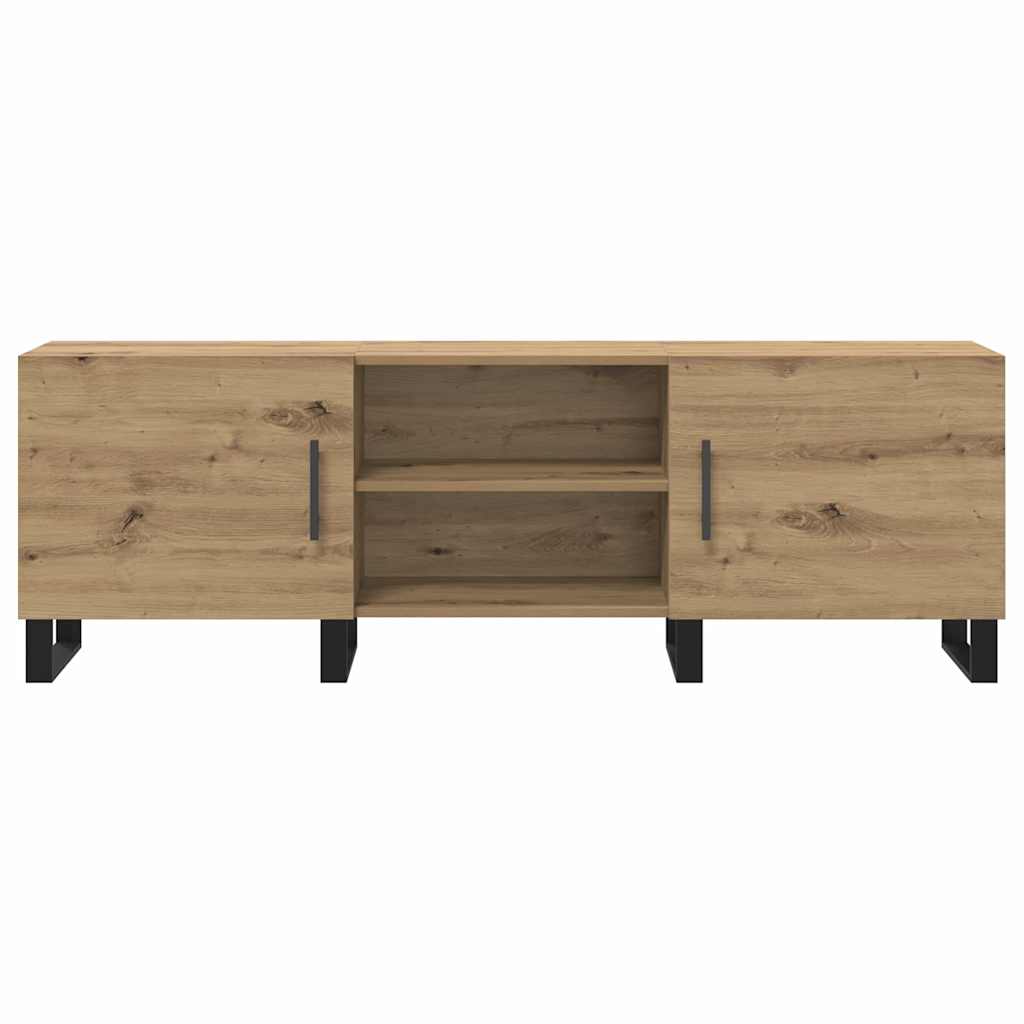 Cabinet TV cu raft cu depozitare cu ușă 150 x 30 x 50 cm Lemn compozit GartenMobel Dekor