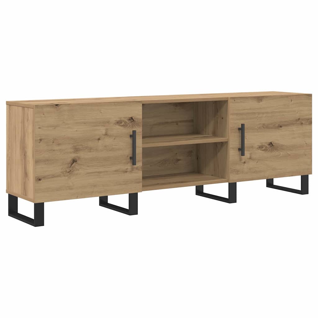 Cabinet TV cu raft cu depozitare cu ușă 150 x 30 x 50 cm Lemn compozit GartenMobel Dekor