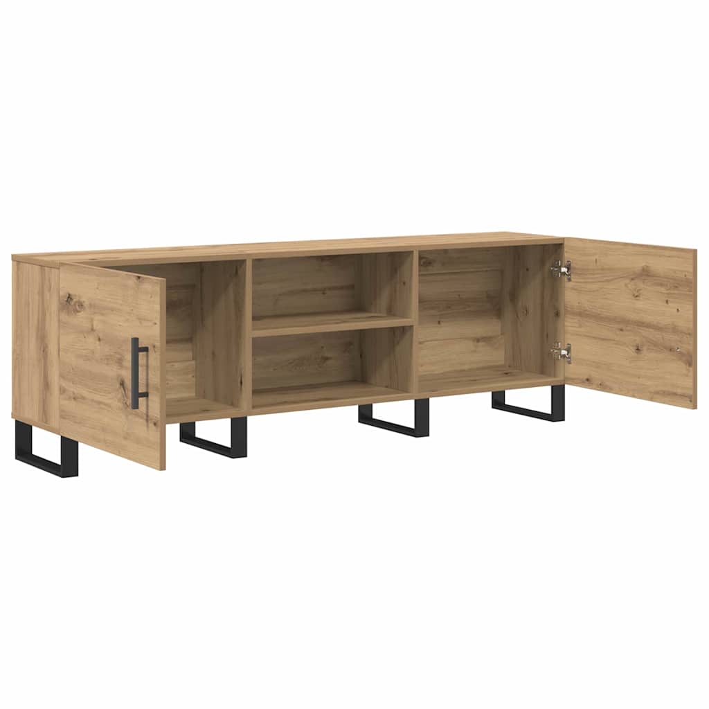 Cabinet TV cu raft cu depozitare cu ușă 150 x 30 x 50 cm Lemn compozit GartenMobel Dekor