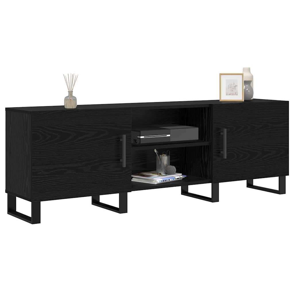 Cabinet TV cu raft cu depozitare cu ușă 150 x 30 x 50 cm Lemn compozit GartenMobel Dekor