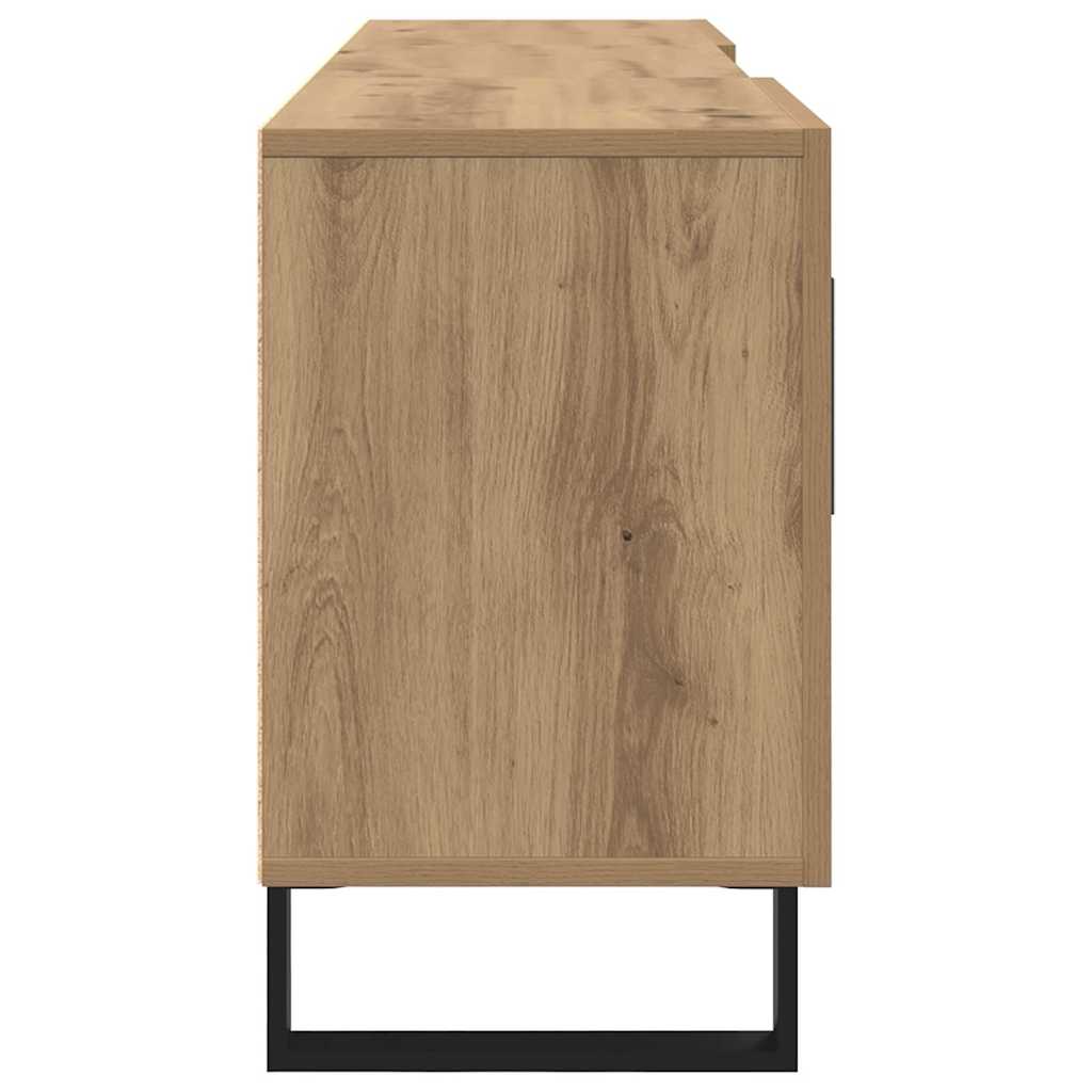 Cabinet TV cu raft cu depozitare cu ușă 150 x 30 x 50 cm Lemn compozit GartenMobel Dekor