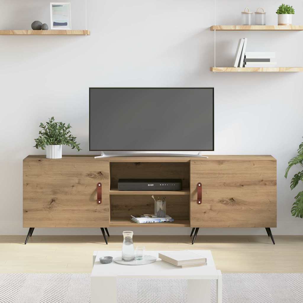 Cabinet TV stejar artizanal 150 x 30 x 50 cm Lemn compozit GartenMobel Dekor
