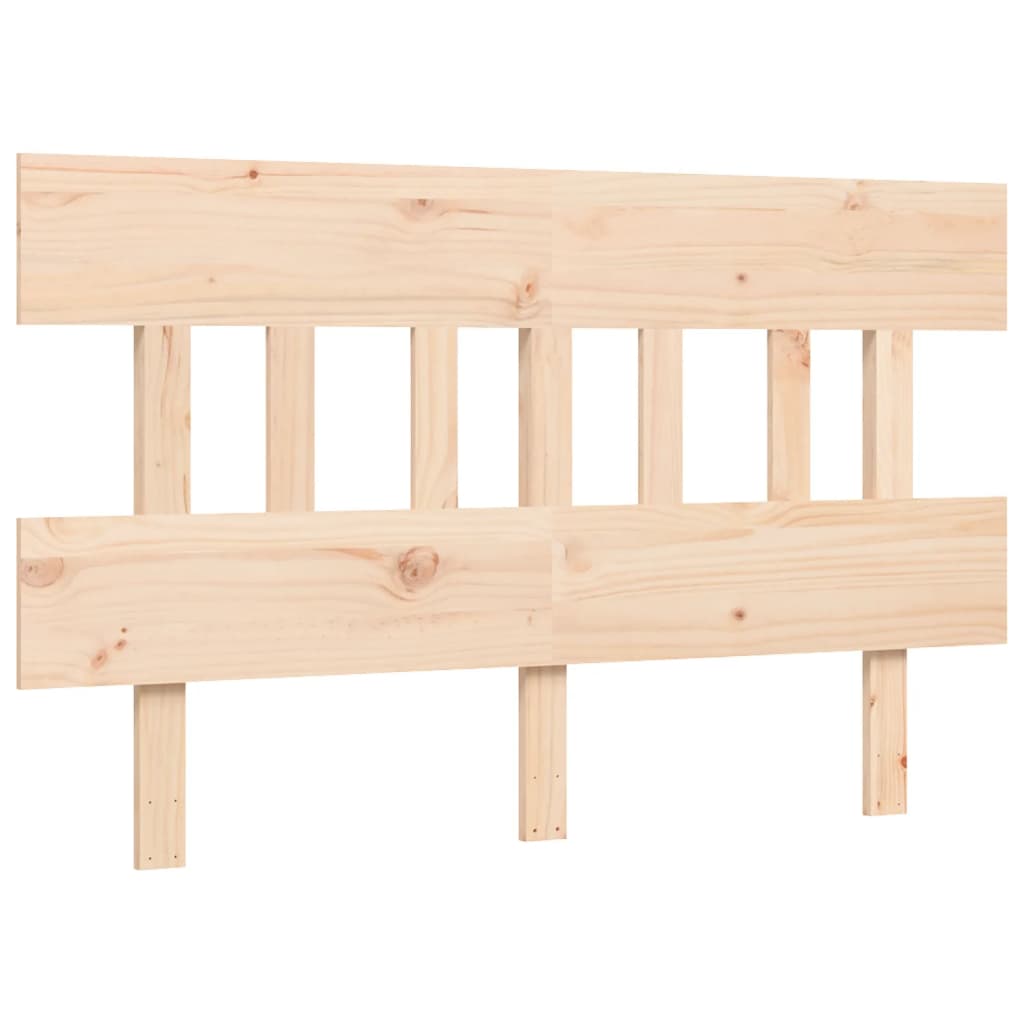 Cadru de pat cu tăblie, dublu, lemn masiv GartenMobel Dekor