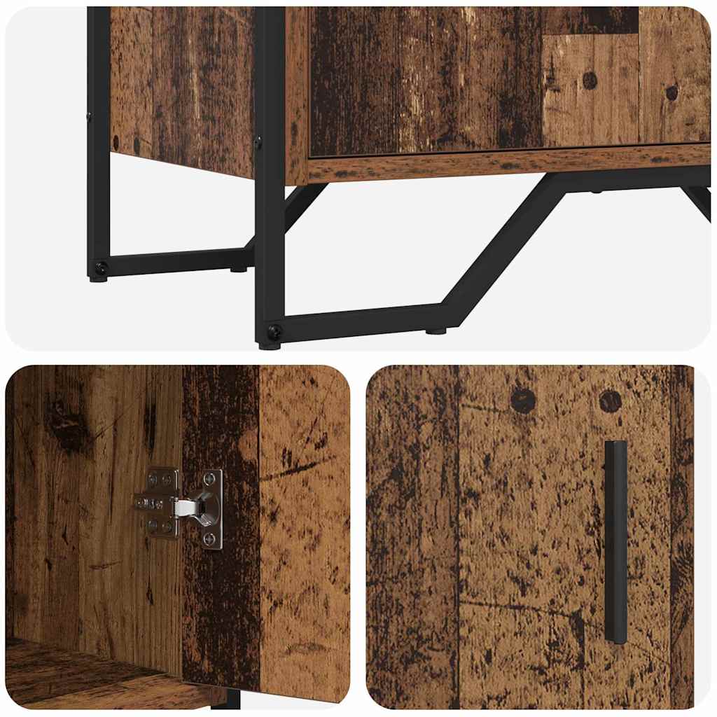 Bufet cu raft cu depozitare cu ușă Maro 78 x 35.5 x 74.5 cm Lemn compozit GartenMobel Dekor