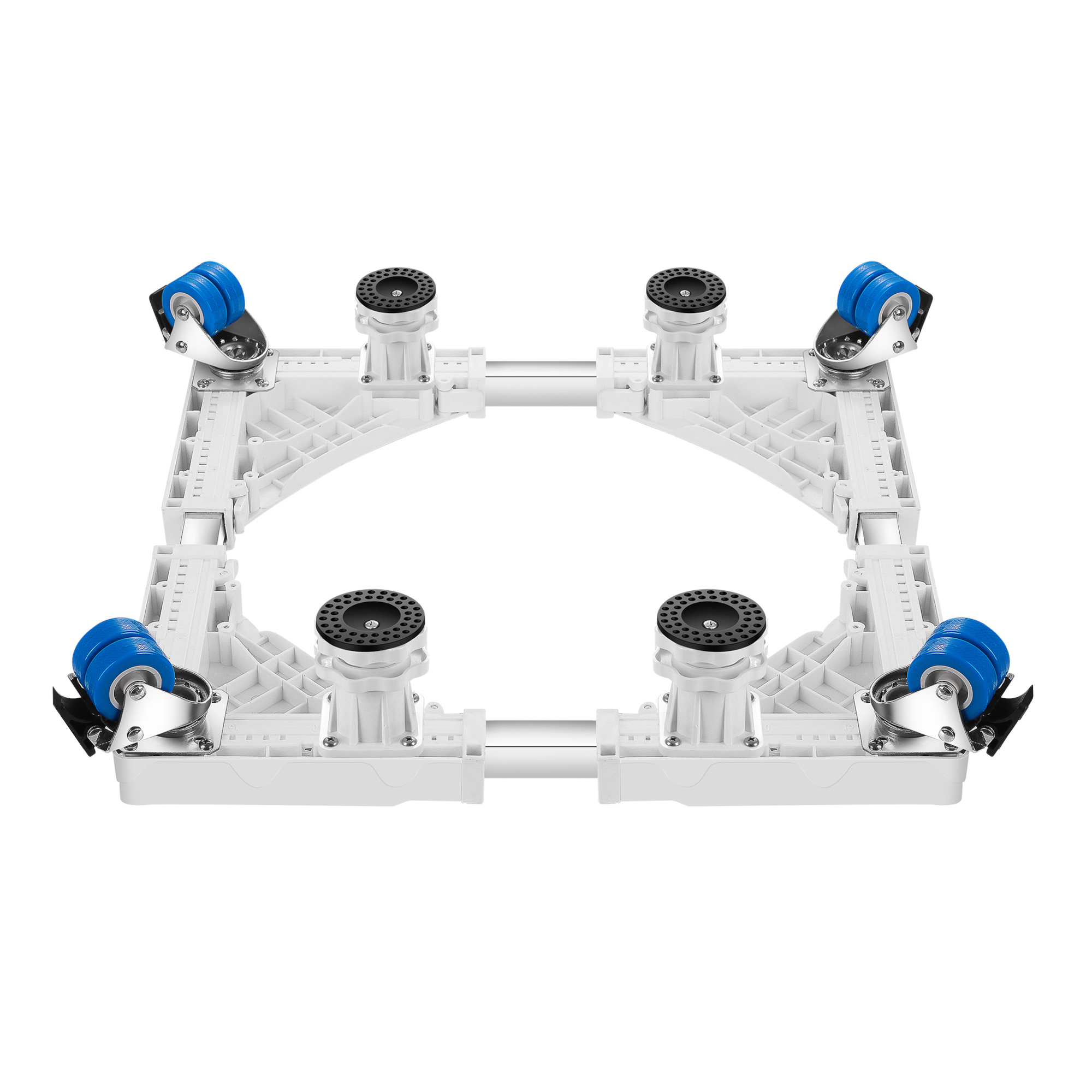 Piedestal suprainaltare electrocasnice, en.casa, Kella, 75x75x13 cm, 400 Kg, otel/plastic, alb HausGarden Leisure