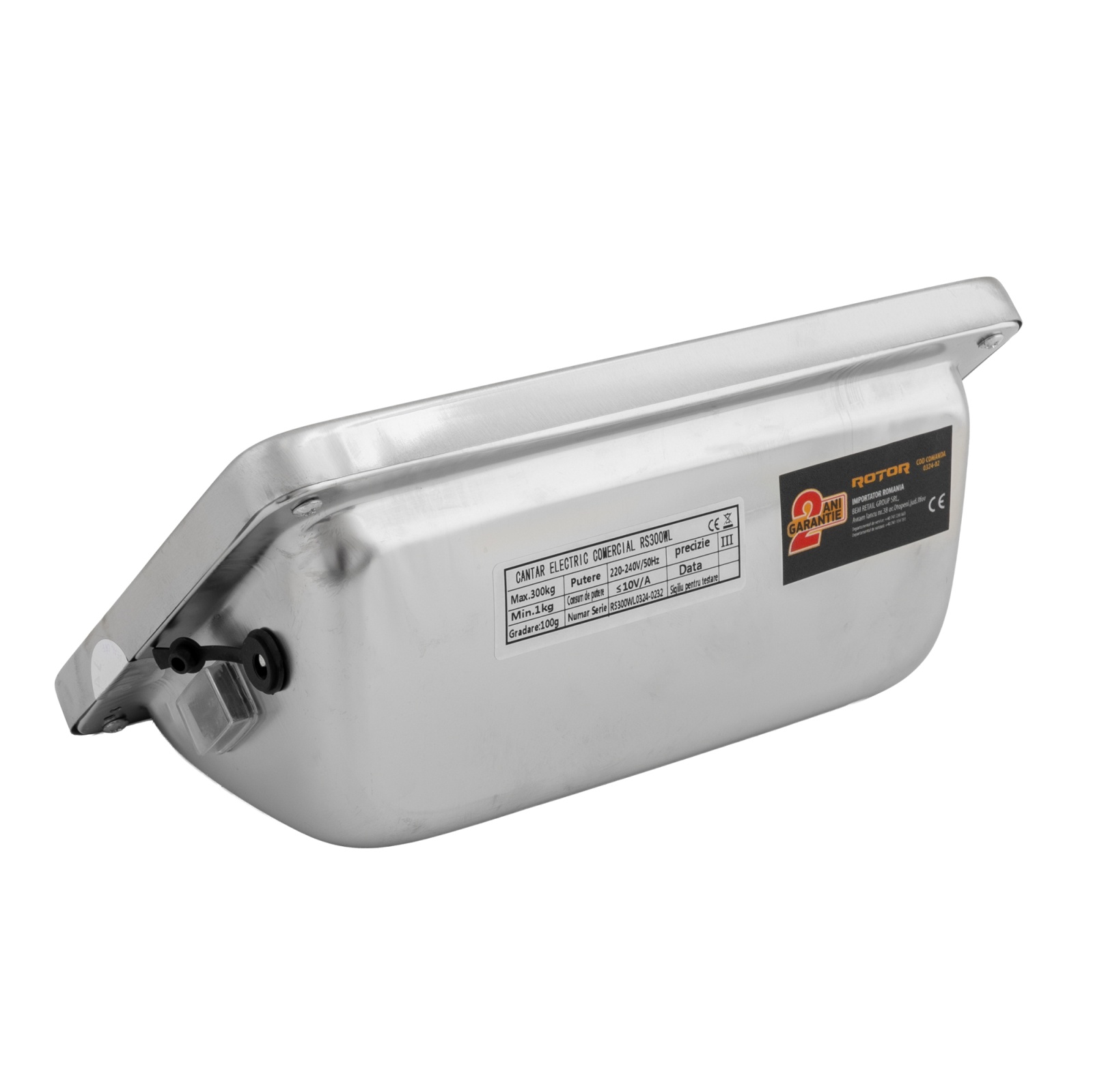 RS300WL Cântar electric WI-FI cu baterie reîncărcabilă ROTOR Innovative ReliableTools