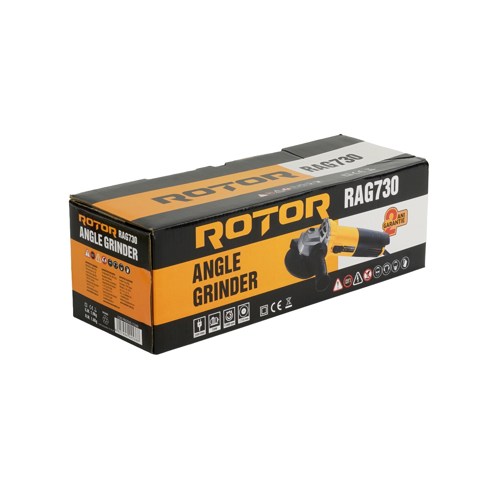 Flex polizor unghiular RAG730 ROTOR 720W, 11.000 rot/min ,Diametru disc: 125 mm Innovative ReliableTools