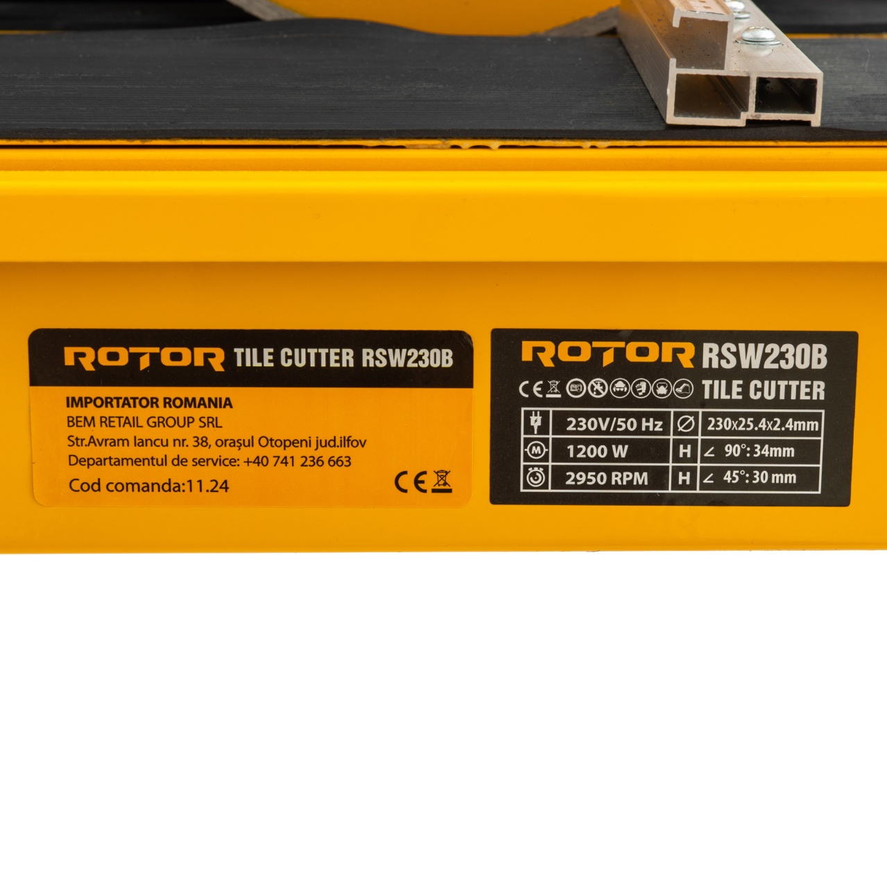 Masina de taiat gresie ROTOR RSW230B 1200 W, 2950 rot/min Innovative ReliableTools