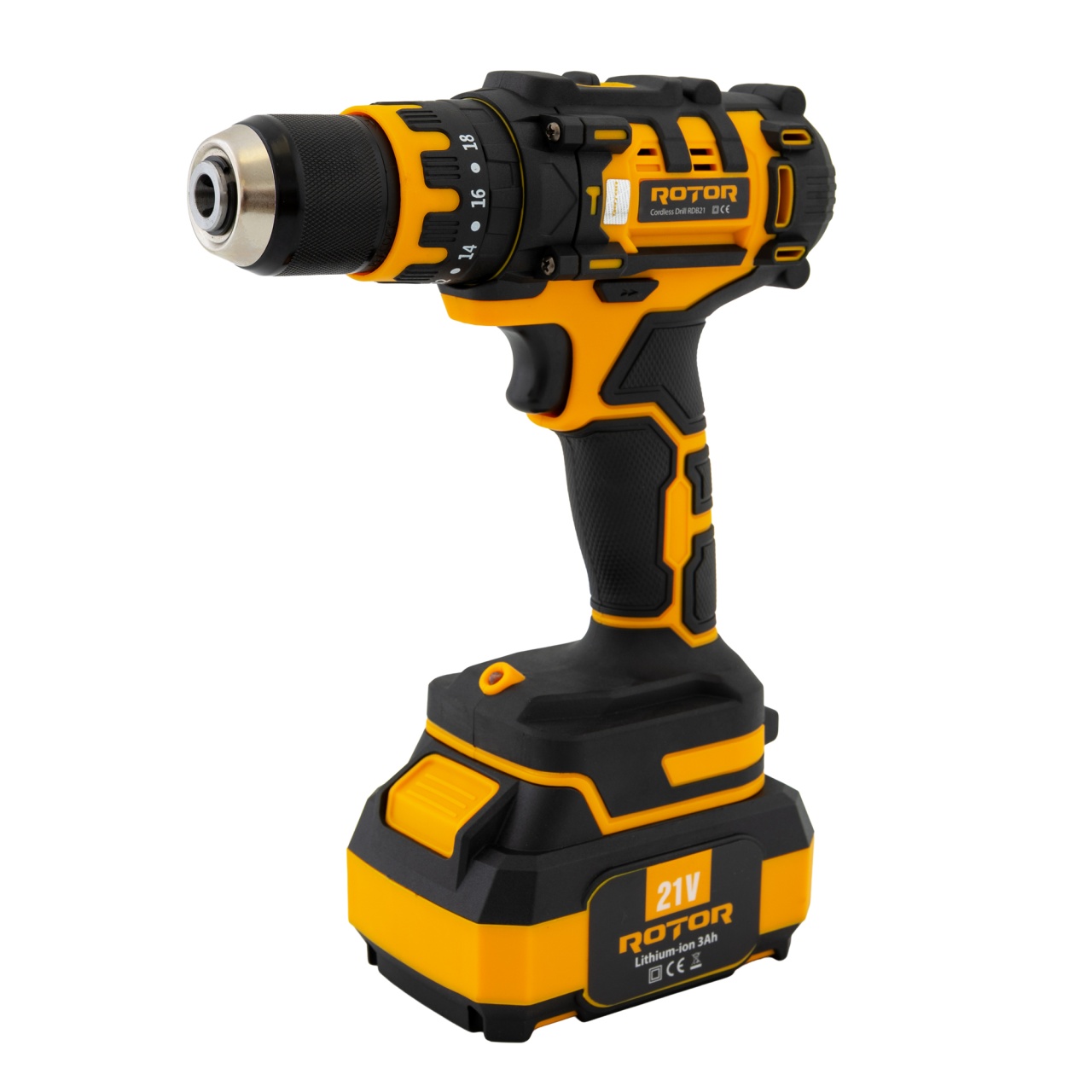 Autofiletanta pe acumulator ROTOR RDB21 21 V /3 Ah, 1350 Rot/min, 18+1, 30 Nm, Brushless Innovative ReliableTools