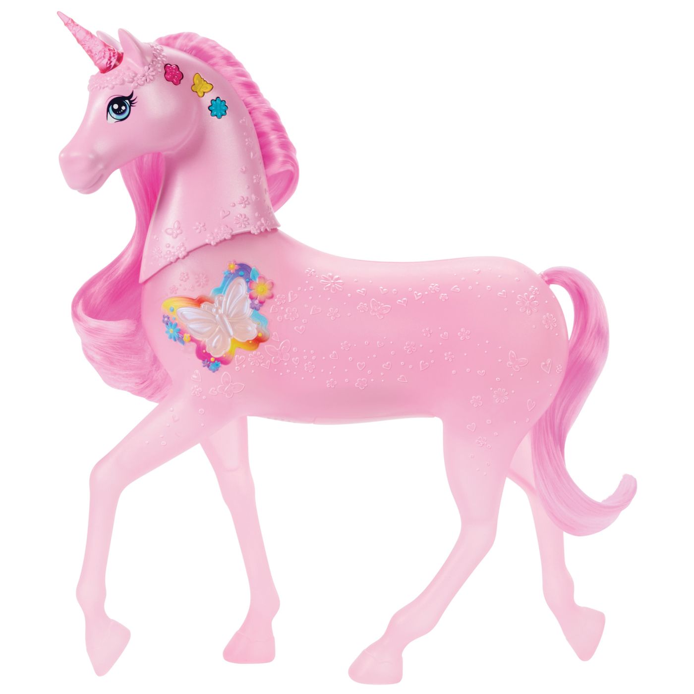 BARBIE UNICORN ROZ CU LUMINI STRALUCITOARE SI SUNETE SuperHeroes ToysZone