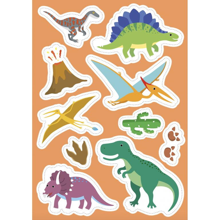 Carte de activitati cu abtibilduri - Dinozauri PlayLearn Toys