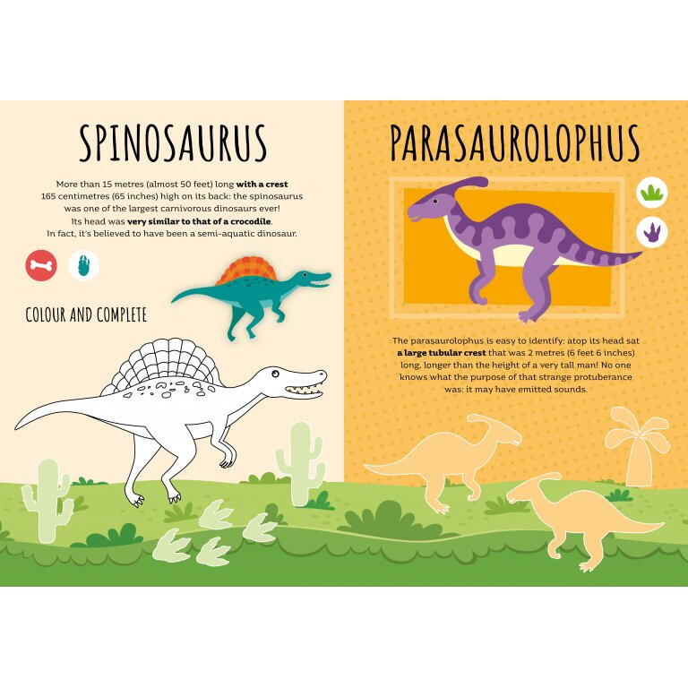 Carte de activitati cu abtibilduri - Dinozauri PlayLearn Toys