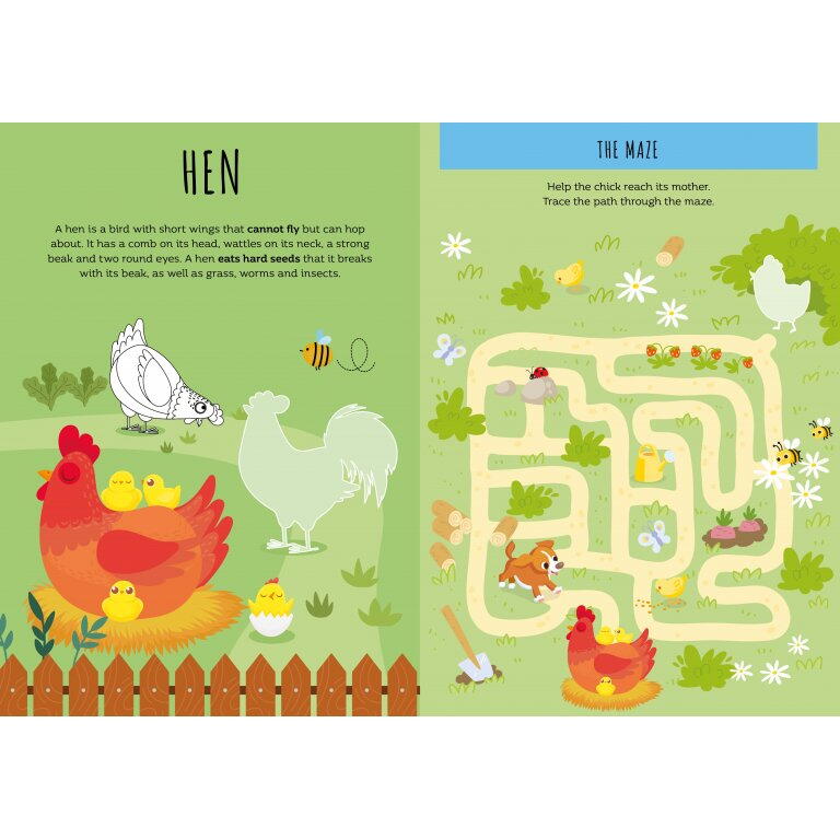 Carte de activitati cu abtibilduri - Ferma PlayLearn Toys