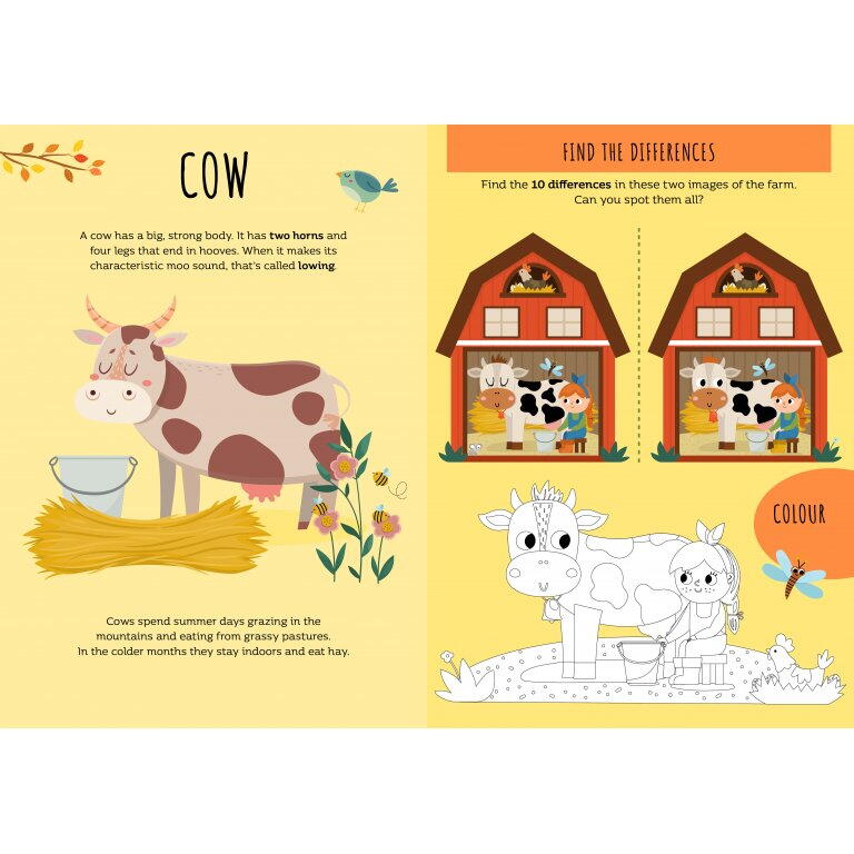 Carte de activitati cu abtibilduri - Ferma PlayLearn Toys