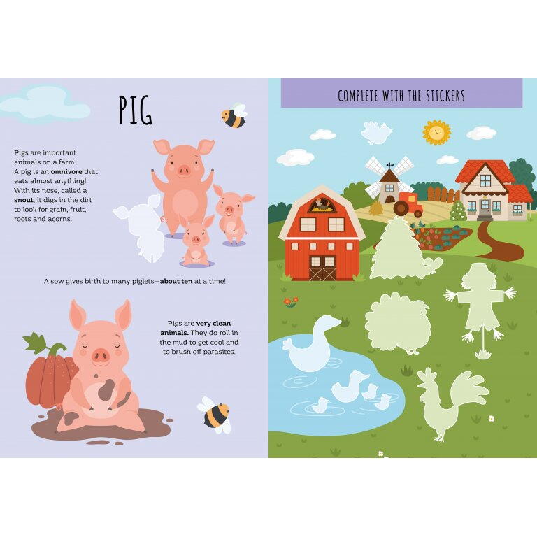 Carte de activitati cu abtibilduri - Ferma PlayLearn Toys