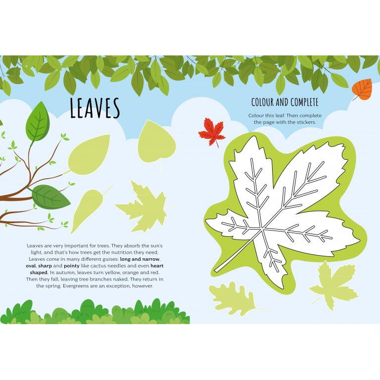 Carte de activitati cu abtibilduri - In natura PlayLearn Toys