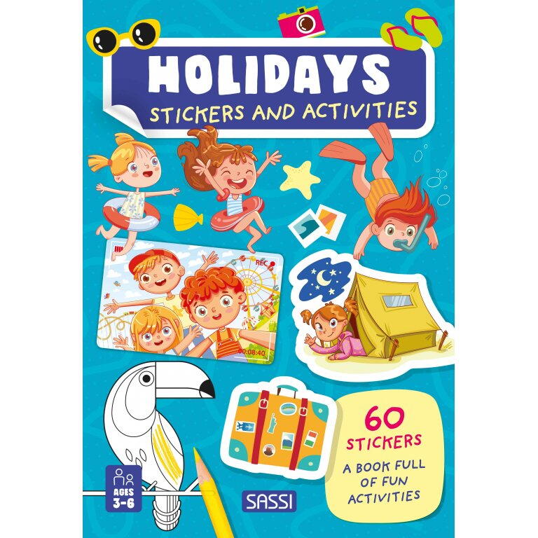 Carte de activitati cu abtibilduri - In vacanta PlayLearn Toys