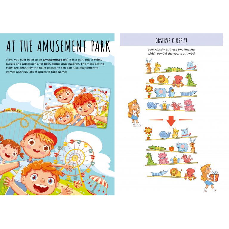 Carte de activitati cu abtibilduri - In vacanta PlayLearn Toys