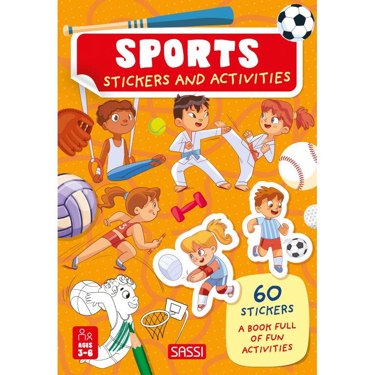 Carte de activitati cu abtibilduri - Ora de sport PlayLearn Toys